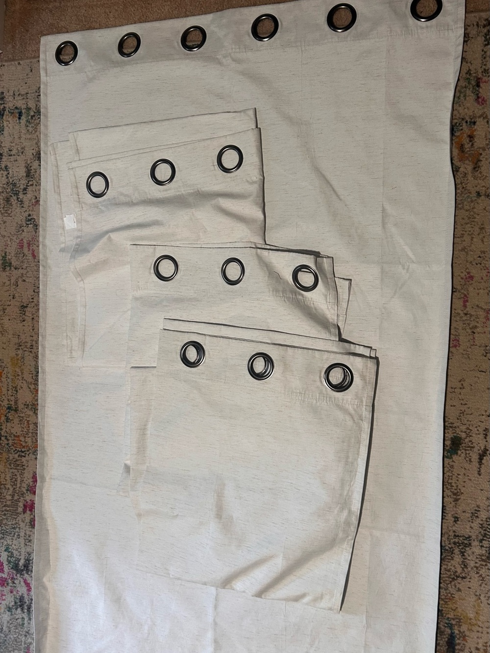 Cream Grommet Curtain Panel Set of 4 - Brand Duvall